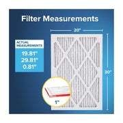 3M Filtrete Furnace Air Filter, Pleated, MERV 11, MPR 1000, Allergen Defense, 20x30x1, 2 Pack, 9822-2PK-HDW