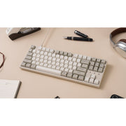Keychron Mechanical Keyboard, Wired 80% TKL Layout, Pre-Lubed K Super Switches, PBT Keycaps, Beige, 87-Key ANSI, C1 Pro 8K