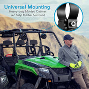 Pyle Marine Off-Road Speaker System, 4 Inch Dual Waterproof, 800W, Black, PLUTV41BK
