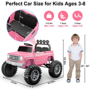 Wisairt TR2501(24V) Chevrolet Cheyenne 24V 7Ah Kids Ride on Car, Pink
