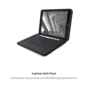 ZAGG Rugged Book Keyboard Case for iPad Pro 11-inch M4 and M5, Backlit Laptop-Style Keys, Multi-Device Pairing, Detachable Keyboard, 6.6 Feet Drop Protection, Black