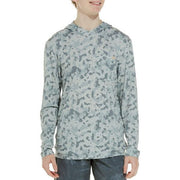 Marsh Wear Buxton Hagood Men's Long Sleeve Hooded Shirt, Granite Foxhole Camo, UPF 40 Sun Protection, Water-Repellent Finish, MWK3009