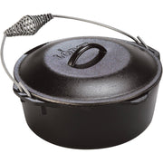 Lodge L12DO3 Pre-Seasoned Dutch Oven with Iron Cover, 9-Quart