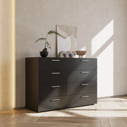 YABEY Ktaxon Bedroom Dresser with 8 Drawers, Black