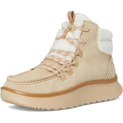 HEYDUDE 44367-265 Wendy Peak Apres Suede Cozy Boots for Ladies, 8M, Tan