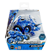 Armorsaurs Evolver Cobalt 2-in-1 Transforming Dinosaur to Vehicle Action Figure, Blue, Ages 6+