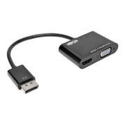 Tripp Lite P136-06N-HV-V2 DisplayPort 1.2 to VGA/HDMI All-in-One Converter Adapter, 4K x 2K HDMI