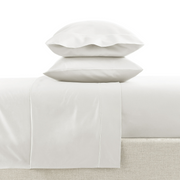 Hotel Style 4-Piece 600 Thread Count White Egyptian Cotton Bed Sheet Set Queen - Deep Pocket
