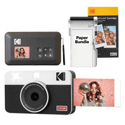 Kodak Mini Shot 2 Retro Instant Camera and Photo Printer, 4PASS Technology, Bluetooth Compatible, White, C210RW