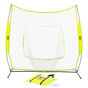 Athletic Works 7' x 7' Hit Pitch Training Net for Baseball and Softball - Waterproof