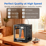 Flashforge Adventurer 5M 3D Printer, High-Speed, Full-Auto One-Click Leveling, Quick-Release Nozzles, Black, 8.7 x 8.7 x 8.7 in
