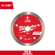 Milwaukee Electric 4.5 Inch Diamond Max Continuous Tile Diamond Blade, Gray/Red, 49-93-9204
