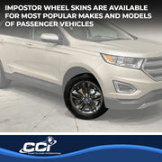 Coast2Coast Int. IMP385BLK International Impostor 18 in. Black Gloss 5 Double Spoke Snap-On Wheel Cover Set of 4