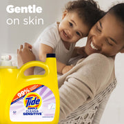 Tide Simply Clean & Sensitive Liquid Laundry Detergent, Cool Cotton Scent, 117 Fl Oz, 89 Loads, 30772120828