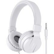 Gorsun GS778 Kids Lightweight Stereo Wired Headphones, White
