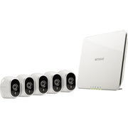 Netgear VMS3530-100NAS Arlo Wireless Security System with 5 Cameras, White