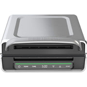 George Foreman GRD6090B Smokeless - Digital Smart Select, Family Size (4-6 Servings), Stainless Steel