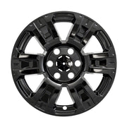 Coast2coast Impostor 18 Inch Black 6 Spoke Snap-On Wheel Cover Set of 4 IMP403BLK
