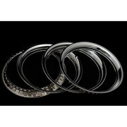 OxGord Chrome Steel Trim Rings, 15 Inch Diameter, Pack of 4, Chrome