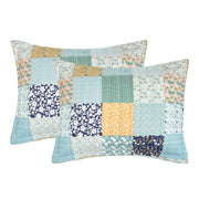 Mainstays Quilt-in-a-Bag Bedding Set Queen 7-Piece Recycled Polyester Blend Multicolor
