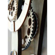 Abong David Mechanical Wall Clock Kit, 3D Wood Puzzle, DIY Vintage Wooden Gear Clock with Pendulum, Wind Powered 36 Hours, K1021