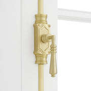 Signature Hardware 955213-4.44 Romlain 9 Inch Tall Door Cremone Security Bolt - Satin Brass