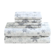 Lenox NY_196789047715-P 6-Piece Soft & Warm 100% Cotton Flannel Sheet Set, King