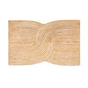 VCNY Home BD6-ARU-2745-WM Beautiful Natural Braided Jute Indoor Scatter Rug, Off-White, 27 x 45 in