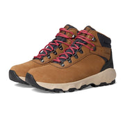 Columbia Newton Wander Waterproof Hiking Boots for Women - Elk/Sunset Red - 7W