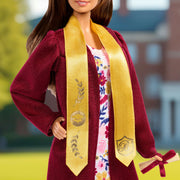 Barbie Graduation Wishes Fashion Doll with Burgundy Gown, Floral Dress, Golden Tassel Cap, Collectible Display Stand, 12.6 in, 4YXWR20SBS54
