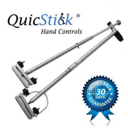QuicStick Hand Controls, Thumb Controlled Drive Assist, Portable Aluminum Hand Controls for Disabled Driving, Universal Fit, Black