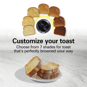 Hamilton Beach Toastation 2-in-1 Toaster Oven with Extra-Wide Extra-Long Toast Slot, Black, 22725