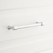 6 SOLID BRASS CABINET PULL SATIN CHROME