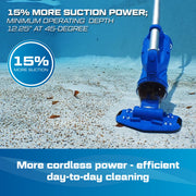 Water Tech Corp Catfish Gen 2 Cordless Spa & Hot Tub Vacuum, 8-Inch Omni-Directional Head, 45 Min Runtime, Rechargeable Lithium-Ion Battery, Expanded Debris Chamber, 20150CL
