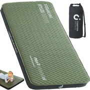 XIECUVA Self Inflating Sleeping Pad - 4 Ultra-Thick Foam Interior Insulated Camping Mattress with Pump Sack (80 x52 x4 )