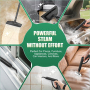 Loheer Canister Steam Cleaner, 1500W High-Pressure Steam at 320F, 2L Water Tank, 20 Accessories, Child-Safe Lock, Chemical-Free Cleaning for Home and Car, LHZQJ02