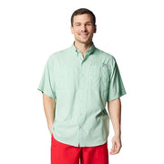 Columbia Sportswear Tamiami II Men's Short Sleeve Button-Down Shirt, Omni-Shade UPF 40 Sun Protection, Omni-Wick Moisture Management, Mint, 2XL, 128705