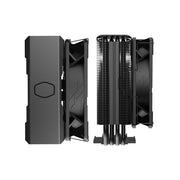 Cooler Master Hyper 212 Black Edition CPU Cooler, 120mm PWM Fan, 4 Copper Heat Pipes, Aluminum Heatsink, Quiet Operation, Compatible with AMD AM5/AM4 and Intel LGA1700/1200