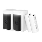 Wyze Battery Cam Pro Wireless Security Camera 2-Pack, 2K HD Color Night Vision, Built-In Spotlight, Deep Sense Radar Detection, Rechargeable Battery, Indoor/Outdoor