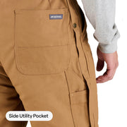 Berne Heritage Insulated Duck Bib Overalls - Bark - XL - Short