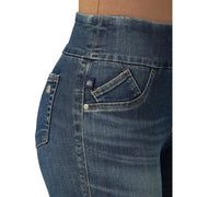 Rock & Republic Denim Rx Fever Pull-On Bootcut Jean, Mid Rise, Stretch Cotton Blend, Black, Size 16, 112325599