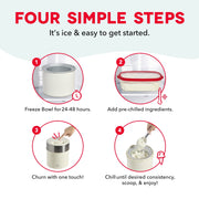 Dash Deluxe Gelato & Ice Cream Maker, 2 Quart, Cream