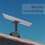 Satellite Oasis Heavy Duty Pivot Roof Mount Kit for Starlink Generation 3, Weather-Resistant Space Gray Alloy Steel, Complete Installation Set