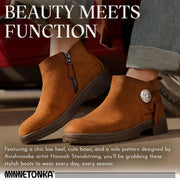Minnetonka Joyelle Boots for Ladies - Black - 6M