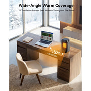 NFTIGB Portable Ceramic Space Heater, 1500W Electric Heater with Remote Control, 3 Heat Settings, Smart Thermostat, Black