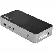 StarTech.com Dual HDMI Monitor USB-C Docking Station with 65W Power Delivery, 2x USB-A 3.0, 1x USB-C, Gigabit Ethernet, 1080p Dual Video Display, Black and Space Gray, DK30CHHPD