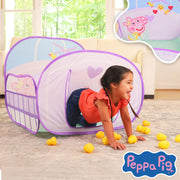 Sunny Days Entertainment Peppa Pig Ball Pit Crib Large Pop-Up Play Tent with 20 Duck Shaped Balls, Toddler Play Area 470769