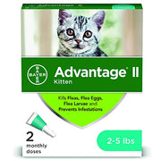 Bayer Animal Health 86335417 Advantage II Flea Prevention for Cats 2-5 lb, 2 doses