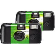 Fujifilm QUICKSNAP-FLASH400/2 Disposable 35mm Camera With Flash, 2 Pack
