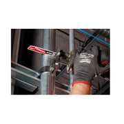 Milwaukee 48-00-6553 12 in. 10 TPI TORCH Nitrus Carbide Teeth Medium Metal Cutting SAWZALL Reciprocating Saw Blade (5-Pack)